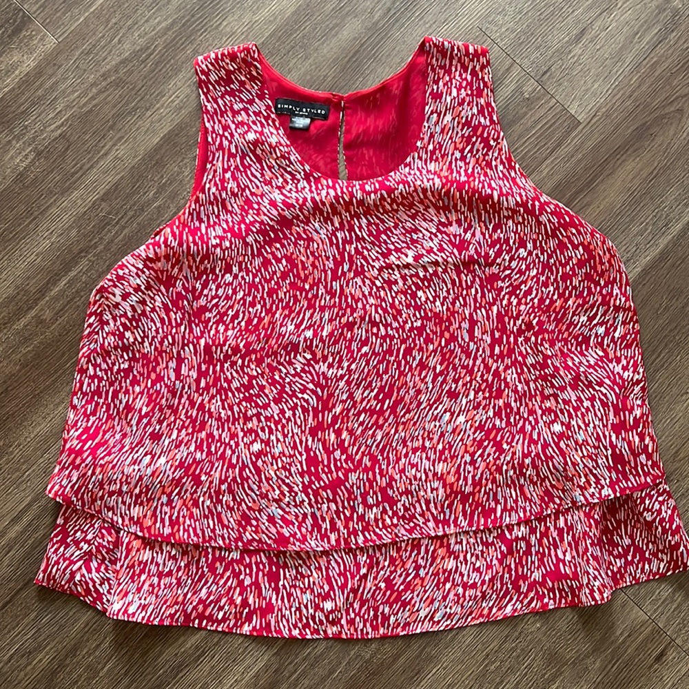 Sleeveless blouse size Medium